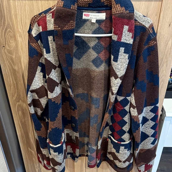 Geometric Patterned Jacket - Multicolor - Picture 2 of 3